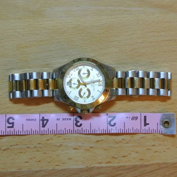 Michael Kors Unisex Two Tone Stainless Steel Band Chronograph Watch [MK5455] - Picture 2 of 7